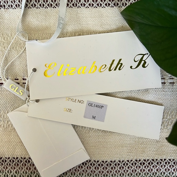 Elizabeth K GLS Collective Women’s White Lace Rhinestone Long Maxi Evening Dress - Picture 14 of 16